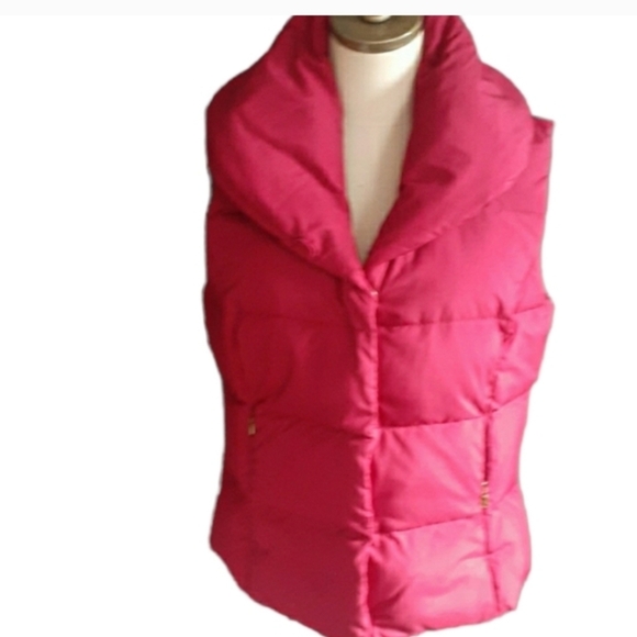 Lauren ralph Lauren burgundy women's puffer vest size large - Picture 15 of 15